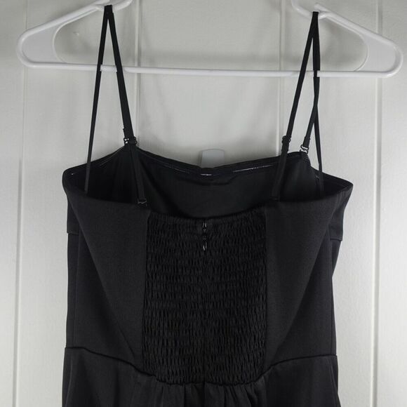 Lucy Paris Womens Mareena Feather Trim Black Dress Small - Picture 8 of 11